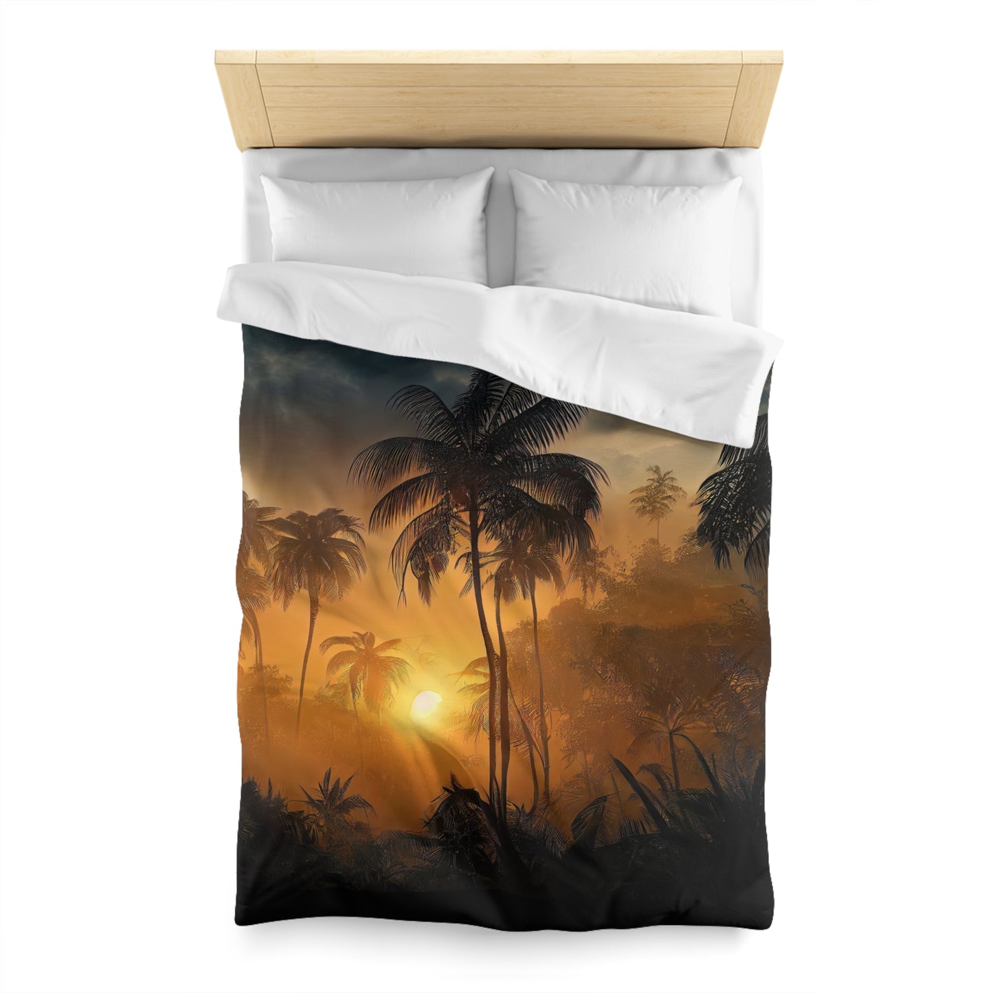 Microfiber Duvet Cover palm tree style